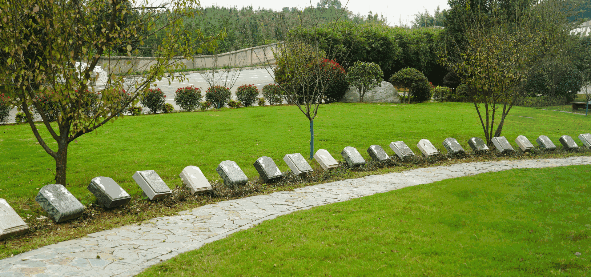 雪梅园墓园风光 仙鹤湖墓地陵园